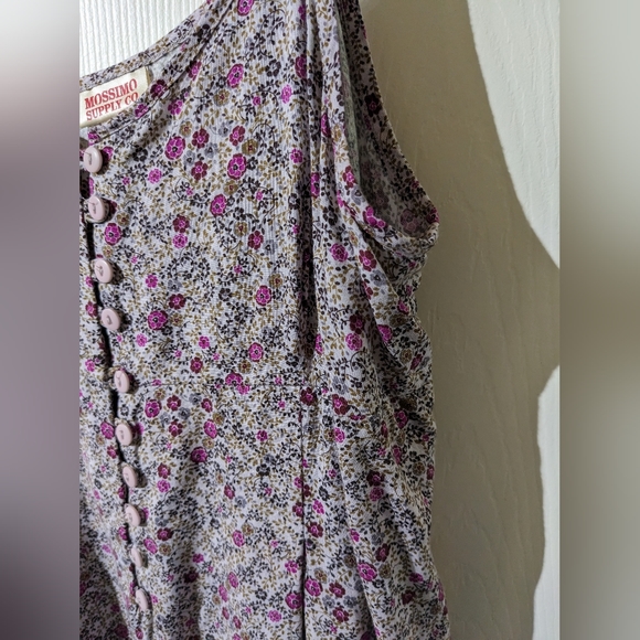 Mossimo Supply Co Summer Dress, Purple Flowers, Barely worn, Size Large - Picture 6 of 12